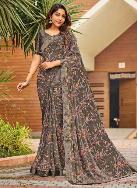 Dark Gray Colour MINTORSI Kriyansa Latest Festive Wear Designer Fancy Saree Collection 26205